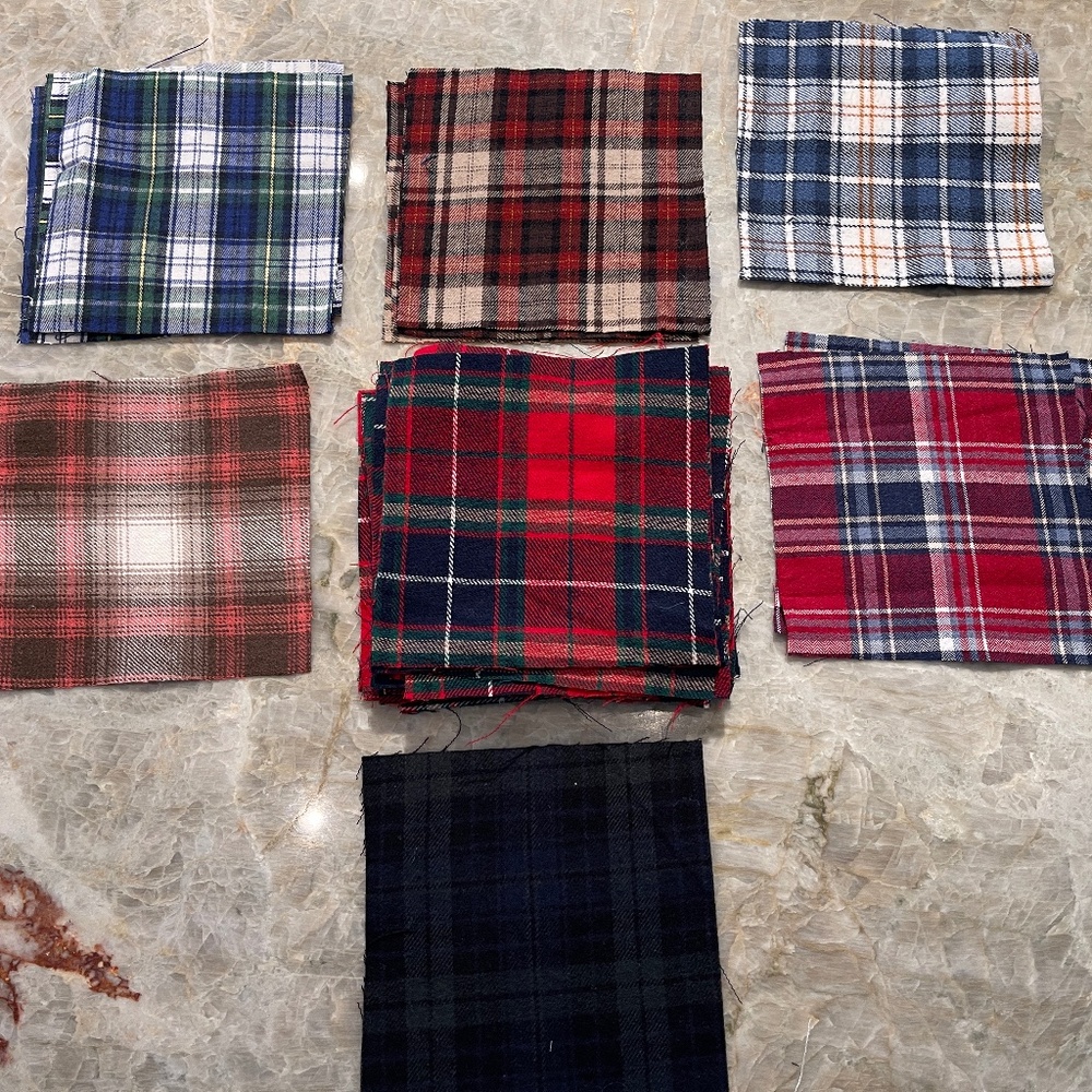 40 Precut 5" Quilt Squares Assorted Fabric Charm Pack Flannel